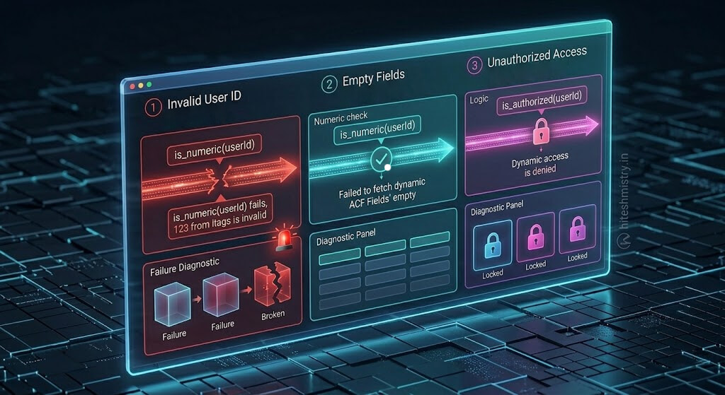Frontend user profile layout