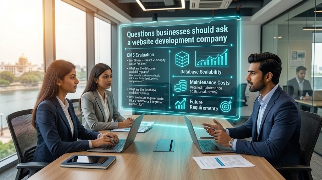 Questions businesses should ask a website development company