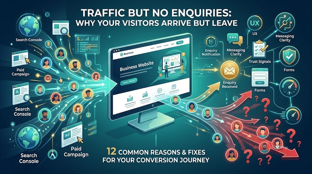 Why Your Website Gets Traffic But No Enquiries