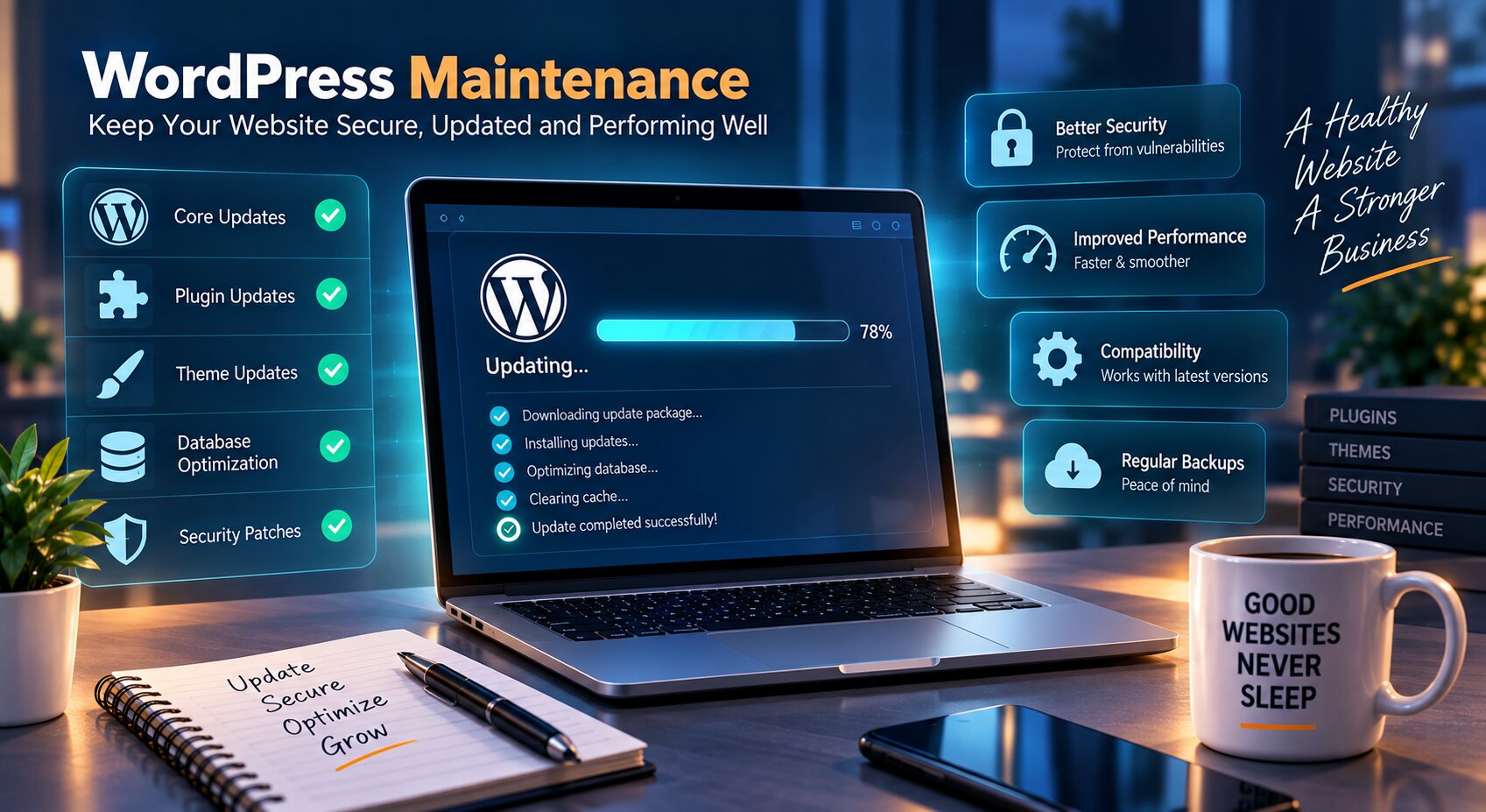 Website maintenance versus redesign and new development