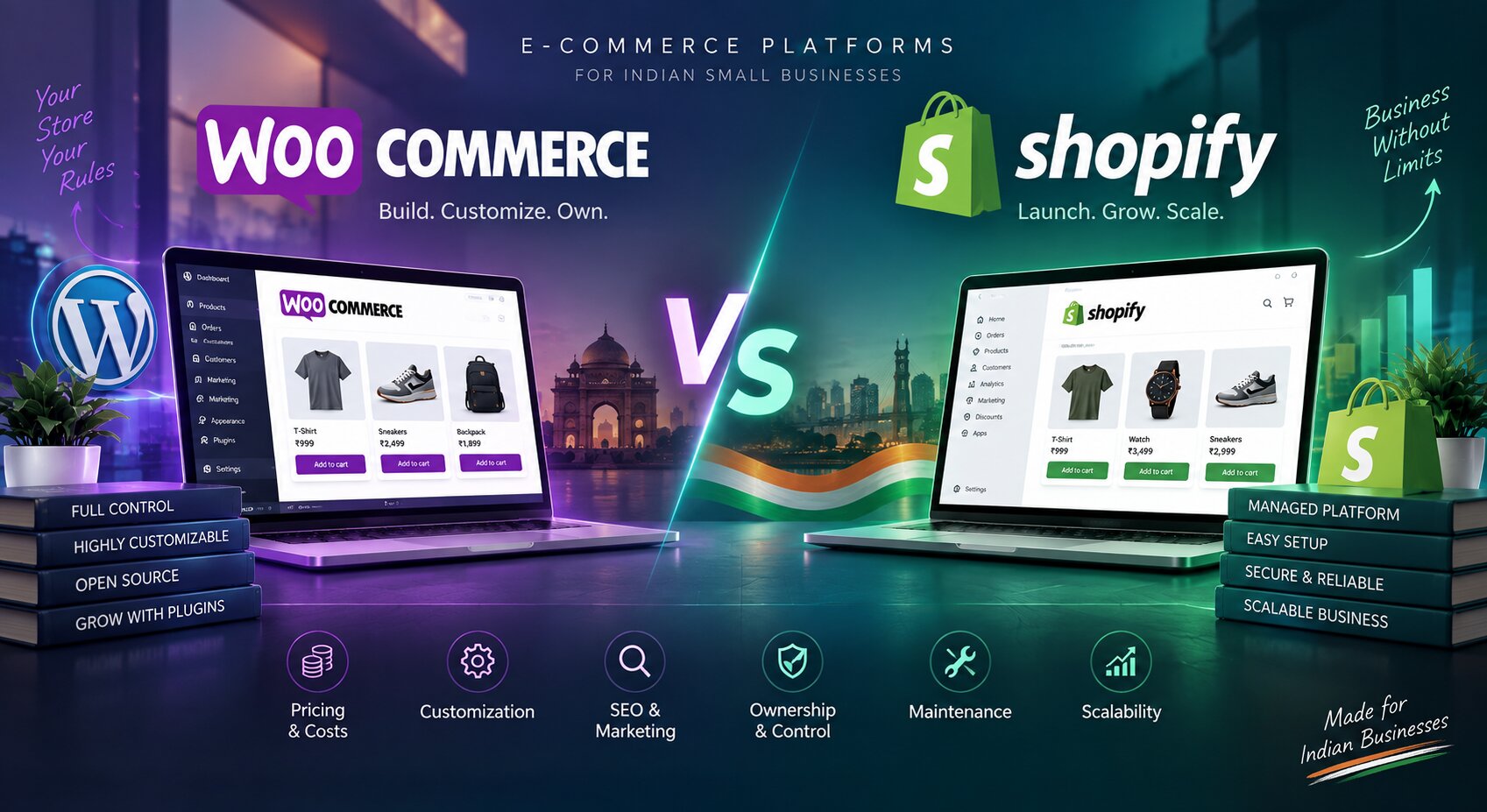 WooCommerce vs Shopify for Indian Small Businesses