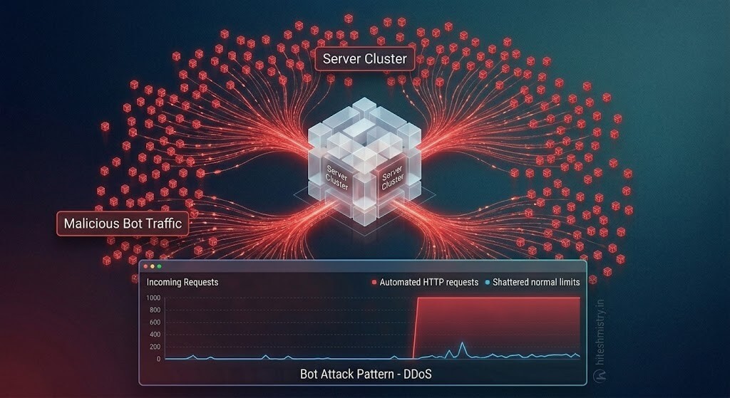 Bot traffic analysis graph