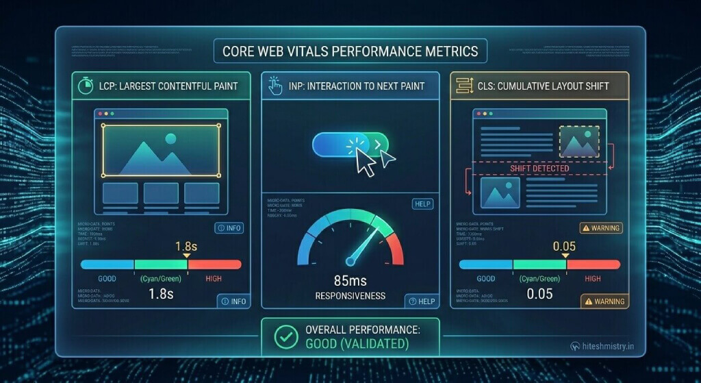 Core Web Vitals metrics
