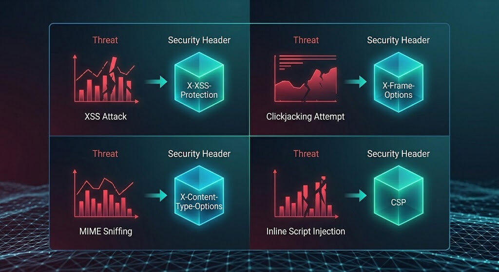 Security headers working diagram