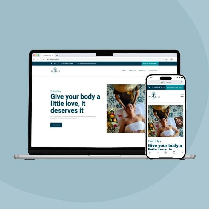 Spa & Wellness Website Development